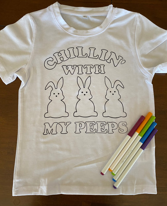 Chillin with my peeps coloring shirt