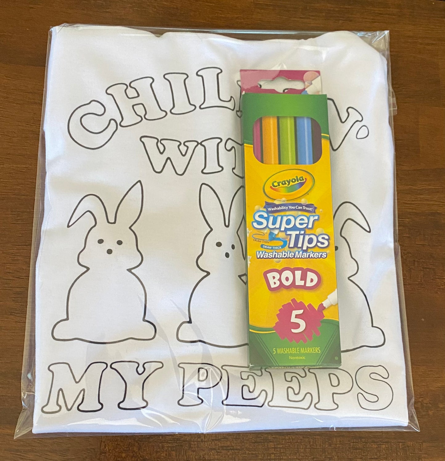 Chillin with my peeps coloring shirt